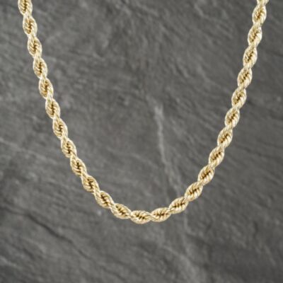 Pre-Owned 9ct Yellow Gold 18 Inch Rope Chain 41041540
