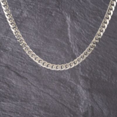 Pre-Owned 9ct White Gold 20 Inch Curb Chain 41041555