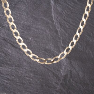 Pre-Owned 9ct Yellow Gold 22 Inch Curb Chain 41041557
