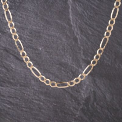 Pre-Owned 9ct Yellow Gold 24 Inch Figaro Chain 41041559