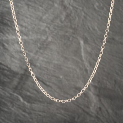 Pre-Owned 9ct Rose Gold 25 Inch Belcher Chain 41041566