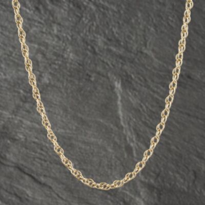 Pre-Owned 9ct Yellow Gold 22 Inch Prince Of Wales Chain 41041569