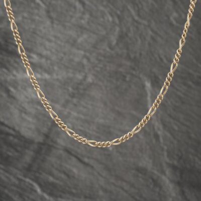 Pre-Owned 9ct Yellow Gold 19 Inch Figaro Chain 41041585