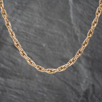 Pre-Owned 9ct Yellow Gold 28 Inch Prince Of Wales Chain 41041616