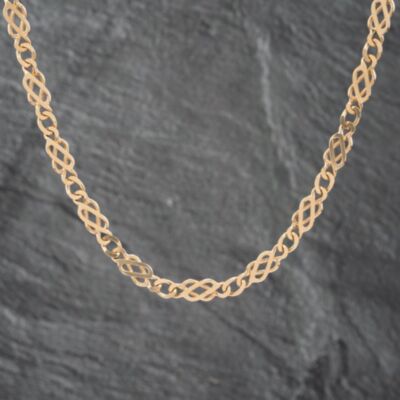 Pre-Owned 9ct Yellow Gold 20 Inch Celtic Chain 41041622