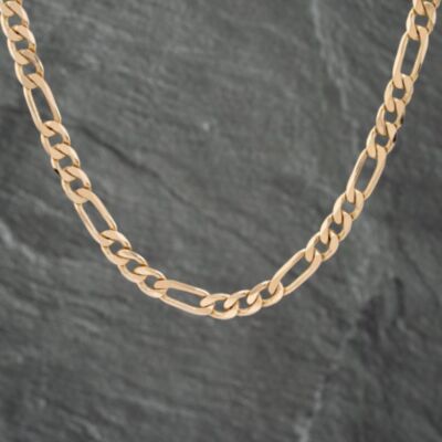 Pre-Owned 9ct Yellow Gold 22 Inch Figaro Chain 41041636