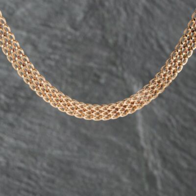 Pre-Owned 9ct Yellow Gold Triple 16 Inch Link Chain 41041675