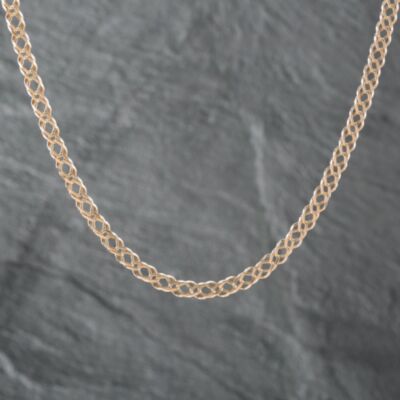 Pre-Owned 9ct Yellow Gold Double Link 19 Inch Curb Chain 41041677