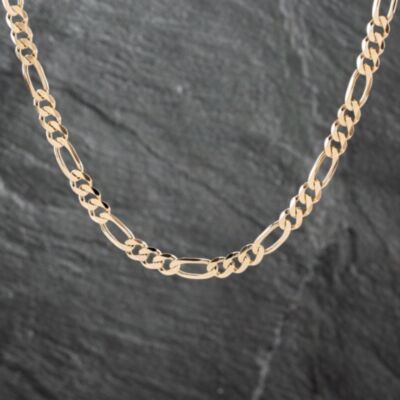 Pre-Owned 9ct Yellow Gold 22 Inch Figaro Chain 41041693