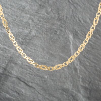 Pre-Owned 9ct Yellow Gold 18 Inch Celtic Chain 41041695