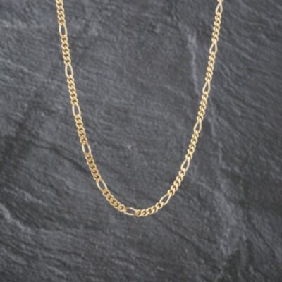 Pre-Owned 9ct Yellow Gold 18 Inch Figaro Chain 41041723