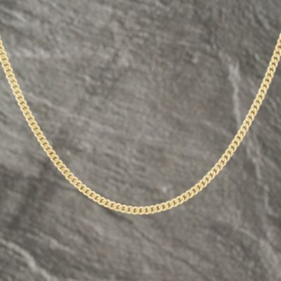 Pre-Owned 9ct Yellow Gold 17.5 Inch Curb Chain 41041738