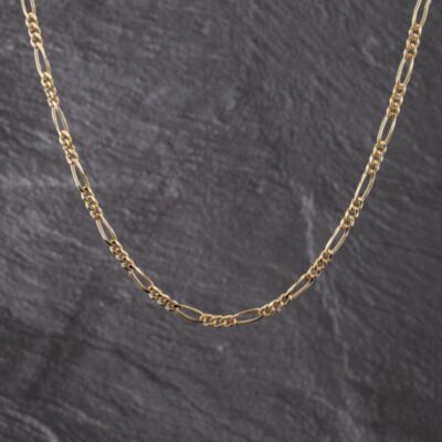 Pre-Owned 9ct Yellow Gold 20 Inch Figaro Chain 41041751