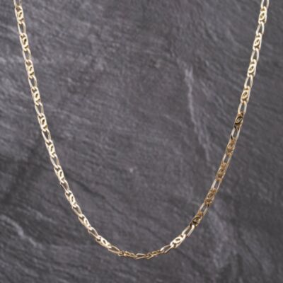 Pre-Owned 9ct Yellow Gold Fancy 28 Inch Curb Chain 41041752