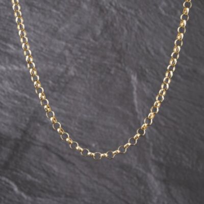 Pre-Owned 9ct Yellow Gold 18 Inch Belcher Chain 41041754