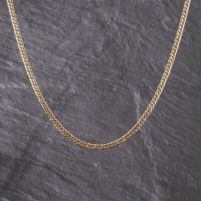 Pre-Owned 9ct Yellow Gold Double 19 Inch Curb Chain 41041757