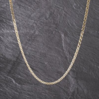 Pre-Owned 9ct Yellow Gold Double 28 Inch Curb Chain 41041760