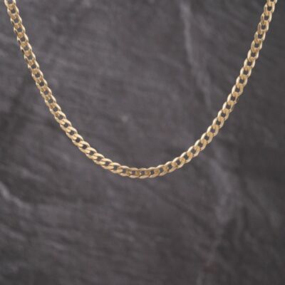 Pre-Owned 9ct Yellow Gold 18 Inch Curb Chain 41041765