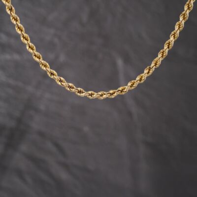 Pre-Owned 9ct Yellow Gold 15 Inch Rope Chain 41041769