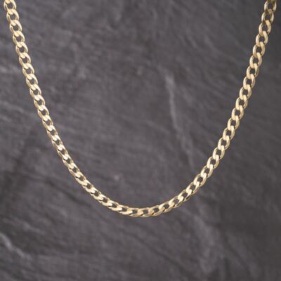 Pre-Owned 9ct Yellow Gold 18 Inch Curb Chain 41041777