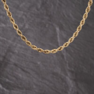 Pre-Owned 9ct Yellow Gold 16 Inch Rope Chain 41041783