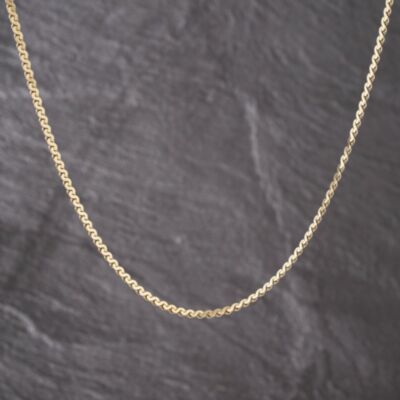Pre-Owned Vintage 9ct Yellow Gold Serpentine 21 Inch Snake Chain 41041786