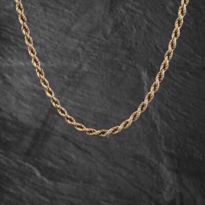 Pre-Owned 9ct Yellow Gold 19 Inch Rope Chain 41041793