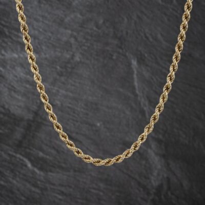 Pre-Owned 9ct Yellow Gold 21 Inch Rope Chain 41041796
