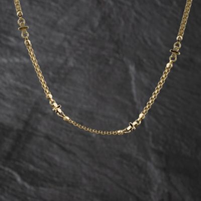 Pre-Owned 9ct Yellow Gold 18 Inch Fancy Chain 41041800
