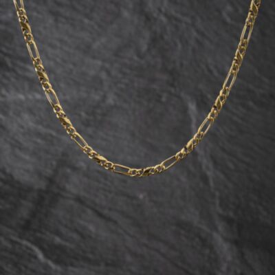 Pre-Owned 9ct Yellow Gold 18 Inch Figaro Chain 41041804