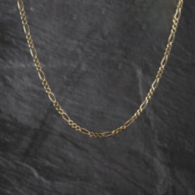 Pre-Owned 9ct Yellow Gold 23 Inch Figaro Chain 41041805