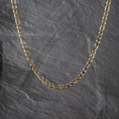 Pre-Owned 9ct Yellow Gold 24 Inch Figaro Chain 41041822
