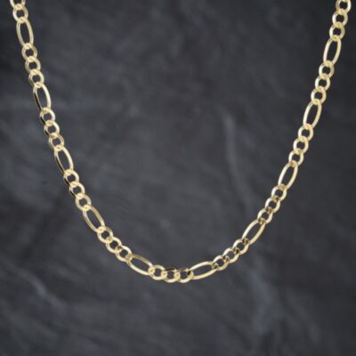 Pre-Owned 9ct Yellow Gold 20 Inch Figaro Chain 41041832