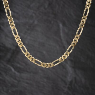 Pre-Owned 9ct Yellow Gold 18 Inch Figaro Chain 41041844