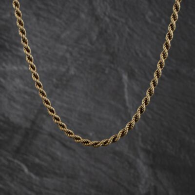 Pre-Owned 9ct Yellow Gold 18 Inch Rope Chain 41041873