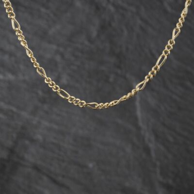 Pre-Owned 9ct Yellow Gold 17 Inch Figaro Chain 41041883
