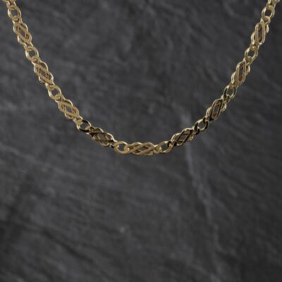 Pre-Owned 9ct Yellow Gold 18 Inch Byzantine Chain 41041884