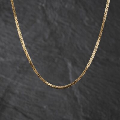 Pre-Owned 9ct Yellow Gold 16 Inch Byzantine Chain 41041886