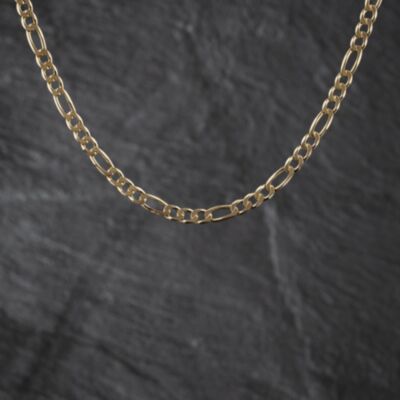 Pre-Owned 9ct Yellow Gold 16 Inch Figaro Chain 41041896