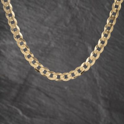 Pre-Owned 9ct Yellow Gold 18 Inch Curb Chain 41041905