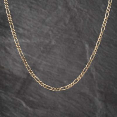 Pre-Owned 9ct Yellow Gold 18 Inch Figaro Chain 41041907