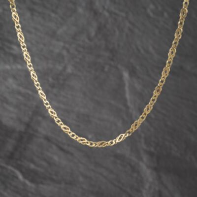Pre-Owned 9ct Yellow Gold 18 Inch Byzantine Chain 41041911