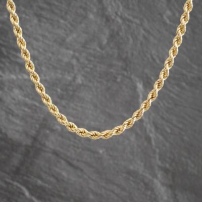 Pre-Owned 9ct Yellow Gold 18 Inch Rope Chain 41041927