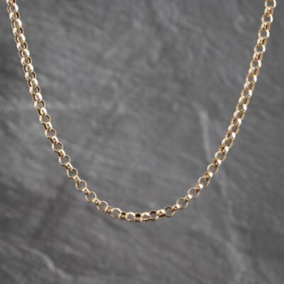 Pre-Owned 9ct Yellow Gold 19 Inch Belcher Chain 41041933