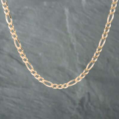 Pre-Owned 9ct Yellow Gold Heavy 22 Inch Figaro Chain 41043654