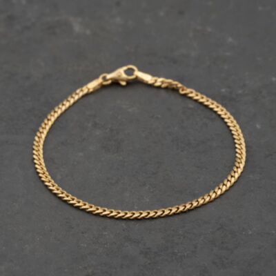 Pre-Owned 9ct Yellow Gold 7 Inch Curb Chain Bracelet 41061282