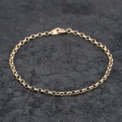Pre-Owned 9ct Yellow Gold 7.5 Inch Belcher Chain Bracelet 41061310