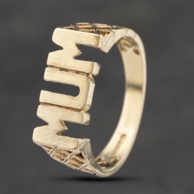 Pre-Owned 9ct Yellow Gold Mum Signet Ring 41103368