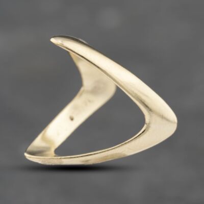 Pre-Owned 9ct Yellow Gold Full Plain Wishbone Ring 41103410