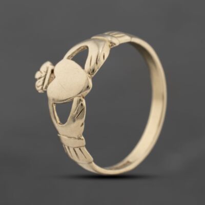 Pre-Owned 9ct Yellow Gold Claddagh Ring 41103716